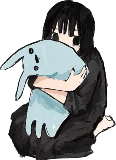 🤗 b5b415c5 Anime, Fille, Dessin animé, Dessin, Mignon, Enfant telegram sticker