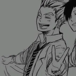 🦉 c70f068c Bokuto Koutaro Haikyuu!! haikyuu, bokuto, animé, manga, dessin animé telegram sticker
