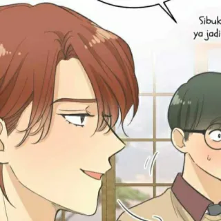 🎧 f0e791f9 Sibuk ya jadi kartun, pria, kacamata, gelembung ucapan telegram sticker