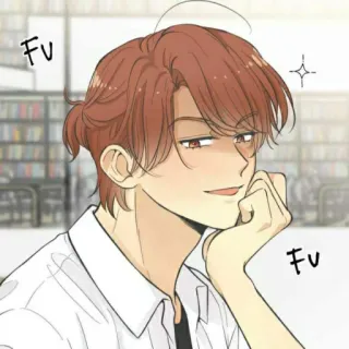 🎧 f4f0dce8 Fv gaya anime, laki-laki, seringai, kartun, karakter, stiker, menyinggung telegram sticker