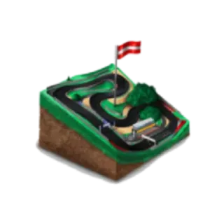 🇦🇹 177c02da carreras, pista, miniatura, bandera, isométrico telegram sticker