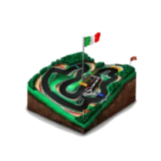 🇮🇪 6c38ae2e Italia, Bandera italiana, Pista de carreras, Mapa, 3D, Pista telegram sticker