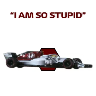 🏎 21362202 "I AM SO STUPID" fórmula 1, corrida, carro, automotivo telegram sticker