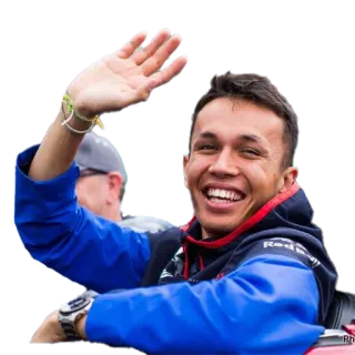 👋 09f44f88 formuła 1, wyścigi, kierowca, alex albon, f1 whatsapp sticker
