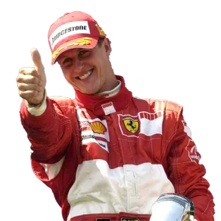 Michael Schumacher telegram stickers