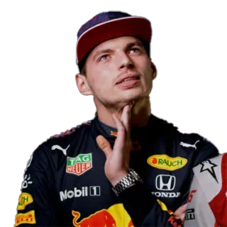 🤔 9f25cdfa Max Verstappen kierowca, f1, formula 1, wyścigi, red bull whatsapp sticker