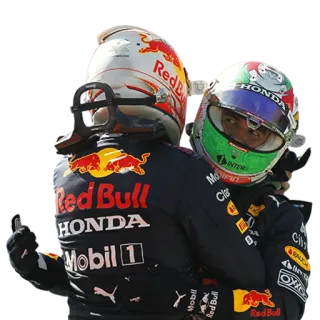 🥰 f4daf6b2 formuła 1, wyścigi, red bull, motorsport, kask, świętowanie whatsapp sticker