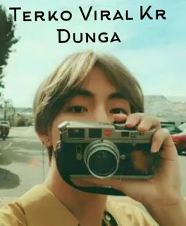 🤔 58741473 Terko Viral Kr Dunga คน, กล้อง, เซลฟี่, ภาพถ่าย, ไวรัล, มีม telegram sticker