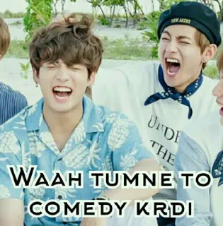🤔 68799024 Waah tumne to comedy krdii ตลก, ขำ, มีม telegram sticker