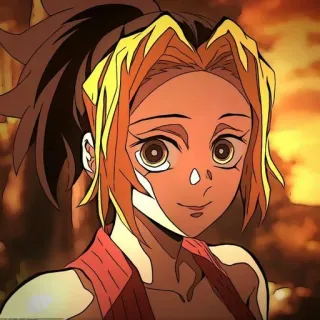 ⭐ f1e99445 Anime, Wanita, Karakter, Ekor kuda, Demon Slayer whatsapp sticker