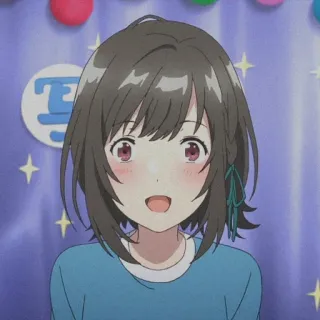 😍 9e08f47c anime, chica, dibujo animado, retrato telegram sticker