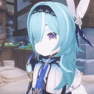 🤨 7dba3e4a Eula Genshin Impact Аниме, Видеоигра, Genshin Impact, Эула, Персонаж telegram sticker