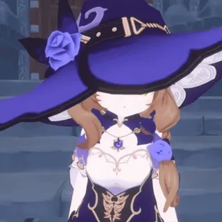 🤗 d45724ca Lisa Genshin Impact Лиза, Genshin Impact, Аниме, Видеоигра, Персонаж, Ведьма telegram sticker