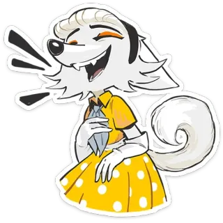 😆 8a7c078d Cartone animato, Cane, Antropomorfo, Carino, Divertente, Animale telegram sticker