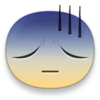 😰 5f3f6c0b triste, emoticon, emoji, deluso, faccia telegram sticker