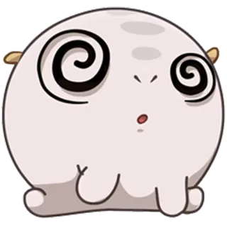 😐 24335769 卡通, 眼睛, 动物, 圆形, 角色 telegram sticker