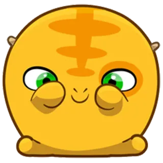 😊 55a8e904 猫, 动物, 橙色, 可爱, 卡通 telegram sticker