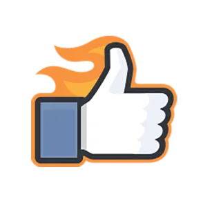 👍 34cd7d15 좋아요, 엄지 척, 불, 페이스북, 반응, 승인, 좋음, 동의 telegram sticker