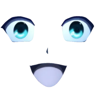 🤪 a1e5e534 ojos, cara, lindo, dibujos animados, pegatina telegram sticker