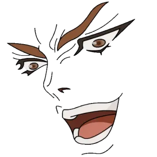 😚 ef6e4104 cara, ojos, boca, dibujos animados, expresión telegram sticker