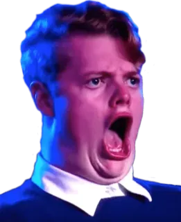 😱 4518ed0b śmieszna mina, zszokowany, zaskoczony, mem, wyraz, emocjonalny whatsapp sticker