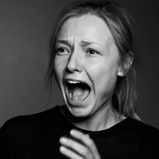 😧 0e7ab17c กรีดร้อง, ผู้หญิง, สยองขวัญ, อารมณ์, ภาพเหมือน, กลัว, ความกลัว telegram sticker