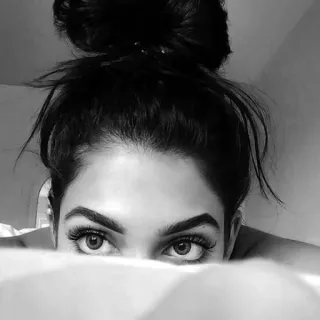 👀 f490ec65 ผู้หญิง, ดวงตา, ภาพเหมือน, ขาวดำ, ใบหน้า, ความงาม telegram sticker