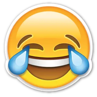 😂 d4d7498c Emoji, Lachen, Weinen, Fröhlich, Lächeln, Gesicht, Lustig telegram sticker