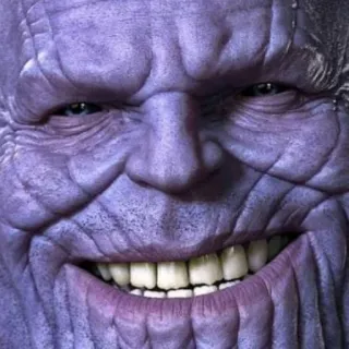 Faces of Thanos telegram stickers