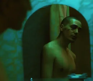 🔫 82dbb441 mirror, reflection, man, bare chest, portrait telegram sticker