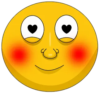 😍 843095a5 Emoji, Faccia, Felice, Amore, Rossore whatsapp sticker