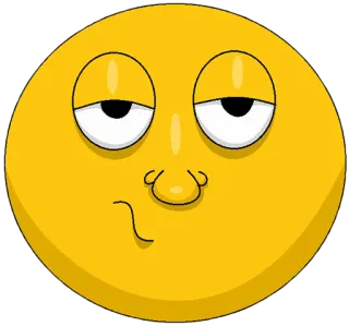😏 c1332f6c Emoji, Faccia, Annoiato, Espressione, Cartone animato, Giallo whatsapp sticker