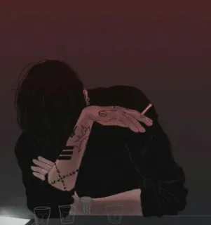 🚬 61c5e968 sigaretta, tatuaggio, fumare, bar, alcol, uomo telegram sticker