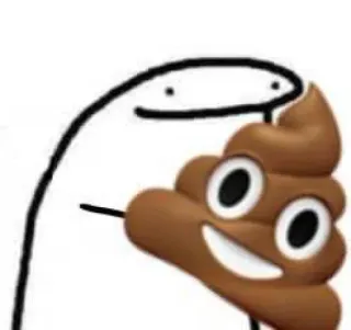 💕 86f64193 ステッカー, ミーム, うんち絵文字, florkofcows telegram sticker