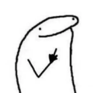 💗 d7755117 中指, 侮辱的, ジェスチャー, 棒人間, 漫画 telegram sticker