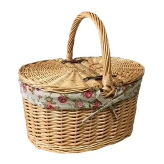 🧺 0dafb293 giỏ, giỏ picnic, mây, hộp đựng, đan telegram sticker