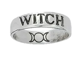 🐈‍⬛️ 30855e84 WITCH phù thủy, nhẫn, trang sức, wicca, tam nguyệt telegram sticker