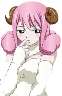 😞 b4fa5a57 Aries Fairy Tail anime, aries, fairy tail, cute, kawaii whatsapp sticker