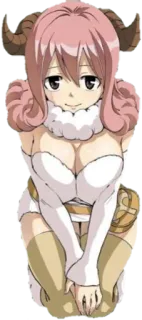 🤗 ec6c50e1 Aries Fairy Tail anime, fairy tail, aries, cute, kawaii whatsapp sticker