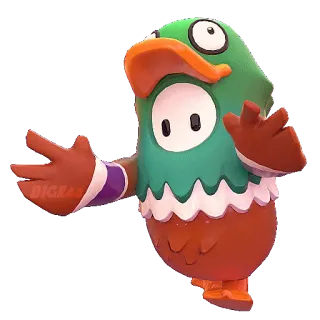 🏃‍♀️ 1792b0e3 Fall Guys Fall Guys, Ente, Videospiel, süß, farbenfroh, Maskottchen whatsapp sticker