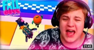 🌟 59aca01a Fall Guys FALL GUYS trò chơi điện tử, game thủ, Fall Guys, phát trực tiếp, game online telegram sticker