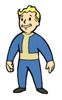 👦 1ae6dbb8 Vault Boy Fallout Fallout, Vault Boy, วิดีโอเกม, การ์ตูน, มาสคอต telegram sticker