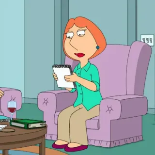 ▪️ 51d689f3 Lois Griffin Family Guy desenho animado, animado, mulher, personagem, sitcom telegram sticker