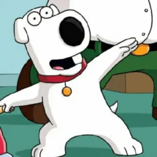 ▪️ 84f83dd3 Brian Griffin Family Guy Family Guy, Brian Griffin, Desenho animado, Cachorro telegram sticker
