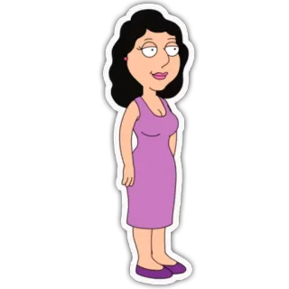 👩 79fdfb30 Lois Griffin Family Guy kartun, acara TV, Family Guy, Lois Griffin, animasi, komedi, karakter whatsapp sticker