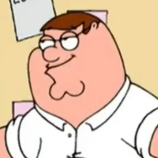 🌝 309127d8 Peter Griffin Family Guy Dessin animé, Peter Griffin, Family Guy, Comédie, Animation telegram sticker