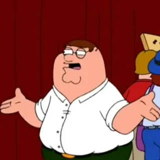 🙄 7d8ae756 Peter Griffin Family Guy animé, dessin animé, comédie, Peter Griffin telegram sticker