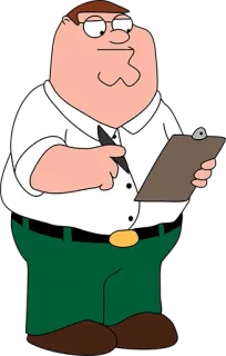 ✍ 8d7f8477 Peter Griffin Family Guy cartone animato, Peter, Griffin, I Griffin, animazione telegram sticker