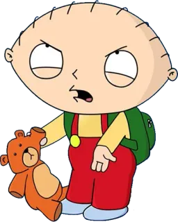 😒 cf2cc6bb Stewie Griffin Family Guy stewie, cartone animato, neonato, family guy, griffin, orsacchiotto telegram sticker