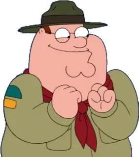 😌 a31493ae Peter Griffin Family Guy peter griffin, family guy, dessin animé, animé telegram sticker